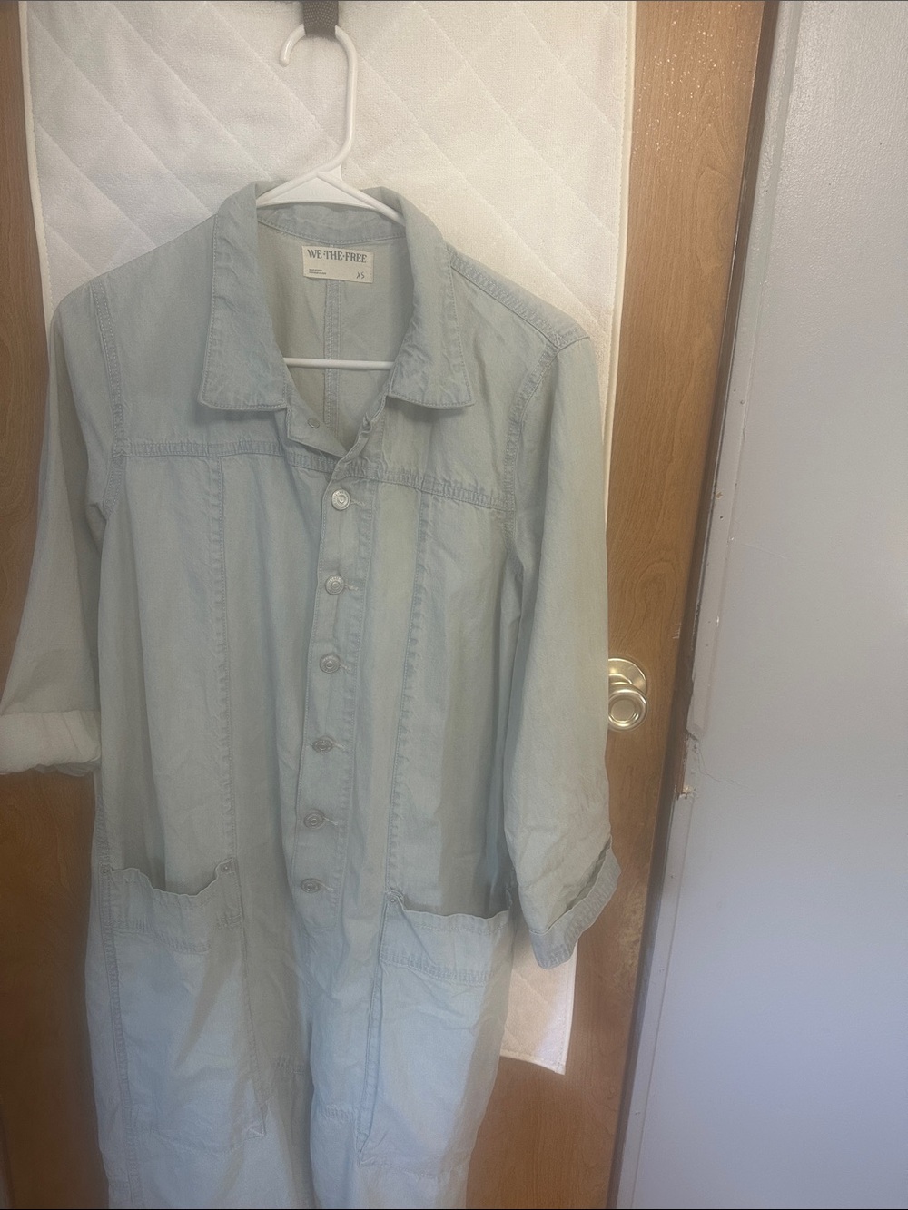 Wildfox Pale Blue Denim Boiler Jumpsuit - Picture 3 of 6